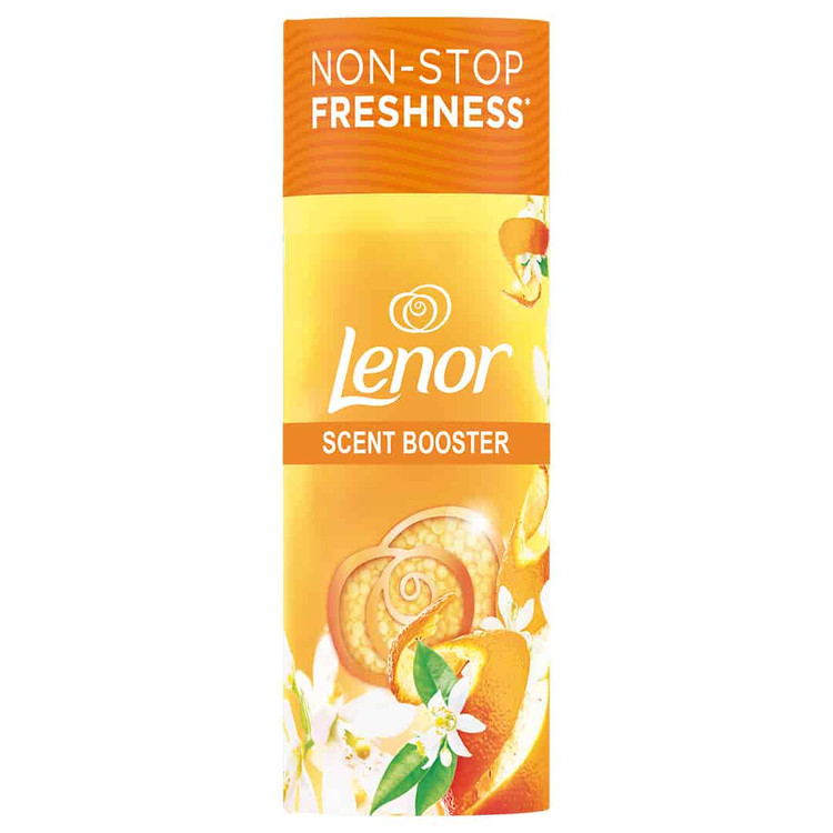 خوشبو کننده لباس لنور Lenor با رایحه مرکبات و وِربنای سفید حجم 176 گرم اورجینال