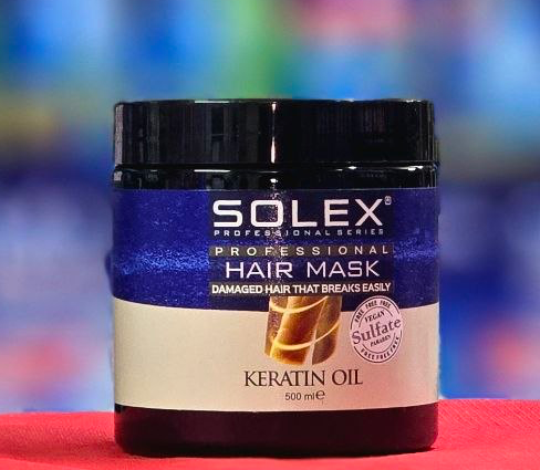 ماسک مو بدون سولفات کراتینه سولکس solex
