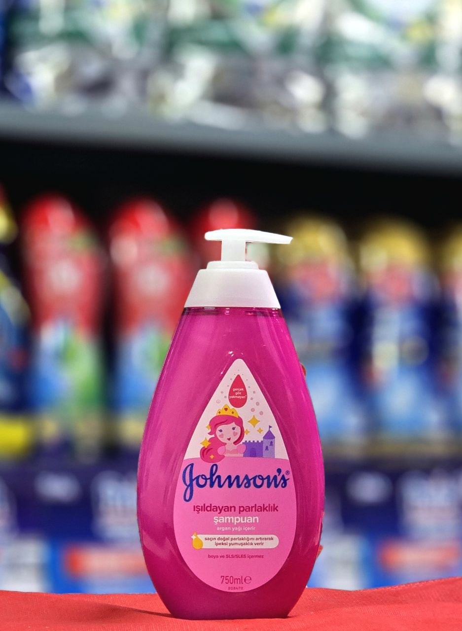 شامپو بچه جانسون صورتی آرگان حجم 750 میلی لیتر (Johnson’s)