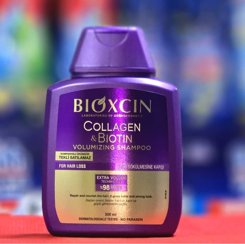 شامپو بیوکسین BIOXCIN حاوی کلاژن و بیوتین حجم 300 میل